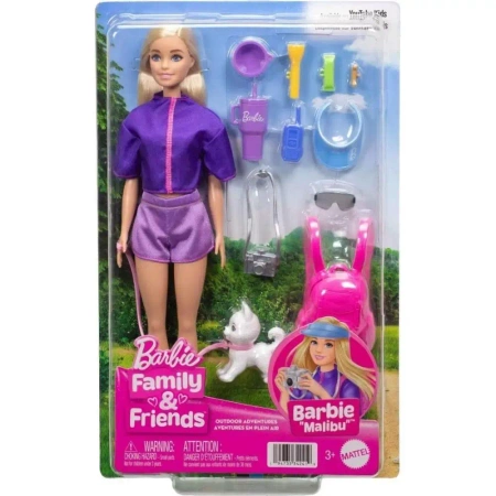 Barbie lalka podróżniczka+akcesoria JJV59 /4 - Mattel