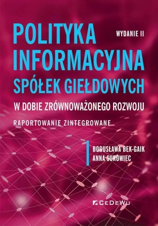 Polityka informacyjna spółek giełdowych w dobie zr - Bogusława Bek-gaik, Anna Surowiec