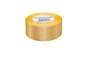 Wstążka satynowa złota 38mmx32m - Brewis