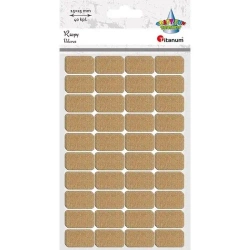 Rzepy samoprzylepne beżowe 15x25mm 40kpl - Titanum