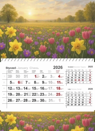 Kalendarz 2026 jednodzielny mix - Panta Plast