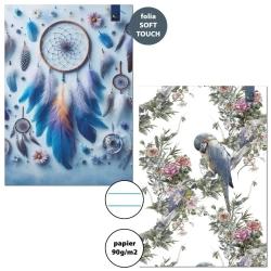 Zeszyt A4/32K linia 90g Boho (6szt) - Bee-bee