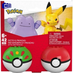 Mega Pokemon Pokeball Ditto i Pikachu JCT43 - Mattel