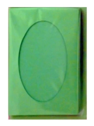 Karta passepartout + koperta jasnozielona 5szt - Galeria Hobby