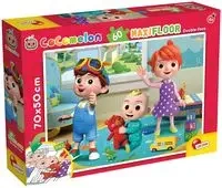 Cocomelon Dwustronne puzzle podłogowe 60 Urocze przytulaski - Lisciani