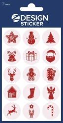 Naklejki błyszczące - świąteczne symbole - Zdesign