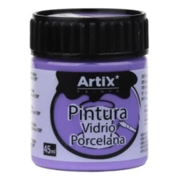 Farba do szkła i ceramiki 45ml fioletowa (6szt) - Artix