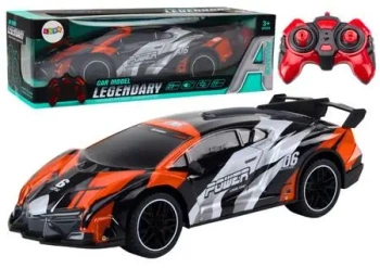 Auto sportowe RC 1:10 25km/h pomarańczowe - Leantoys