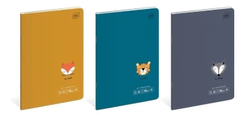 Zeszyt A5 w kratkę 16 kartek mix wzorów - INTERDRUK