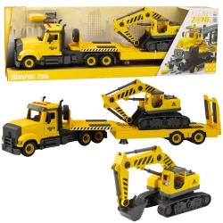 Laweta z koparką gąsienicową do skręcania - Leantoys