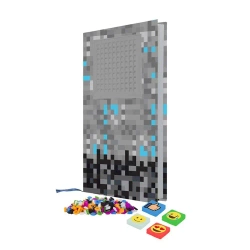 Zeszyt A5 w Linie Kratka z szarym panelem - Pixie Crew