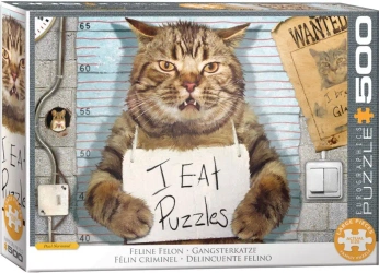 Puzzle 500 Felony Cat by Paul Normand 6500-5786 - Eurographics