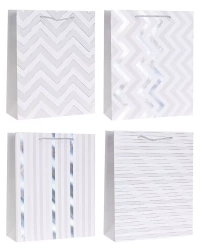 Torebka ozdobna 26x32x10cm hot-stamp mix ROZETTE