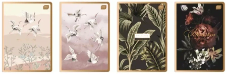 Zeszyt A5 80 k. kratka Metallic Satin Gold, Interdruk