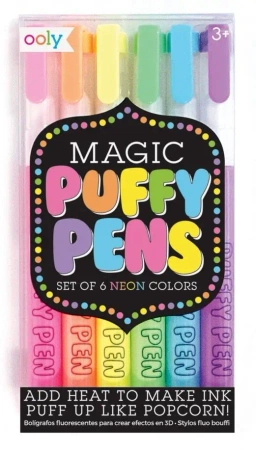 Flamastry z Efektem 3D Magicznie Puchnące 6szt - ooly