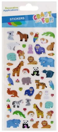 Ozdoba Dekoracyjna Naklejki Puffy Zwierzątka Craft with Fun 545813