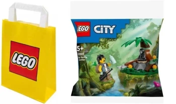 2W1 LEGO CITY 30665 SPOTKANIE Z MALYM GORYLEM+TORBA