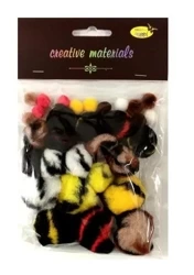 Pompony kolorowe 10-38mm 30szt - Galeria Hobby