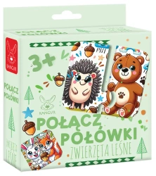 Połącz połówki Zwierzęta Leśne - Kangur