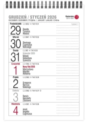 Kalendarz 2026 biurkowy tygodniawy pionowy MIX - Pan Kalendarzyk