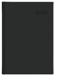 Kalendarz naucz. 2025/26 A5 tyg. Vivella czarny - praca zbiorowa
