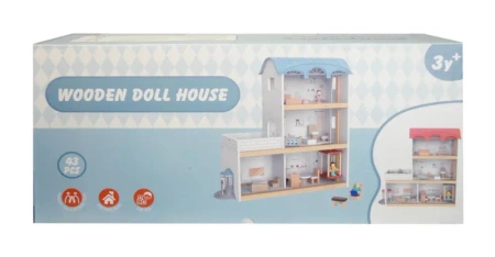 Domek drewniany z windą i mebelkami - SWEDE