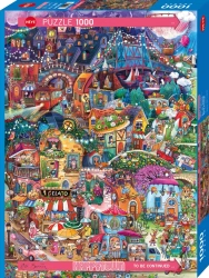 Puzzle 1000 elementów. Szczęśliwe miasto- Dobry wieczór, Berman