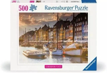 Puzzle 500 Zachód Słońca w Kopenhadze - Ravensburger