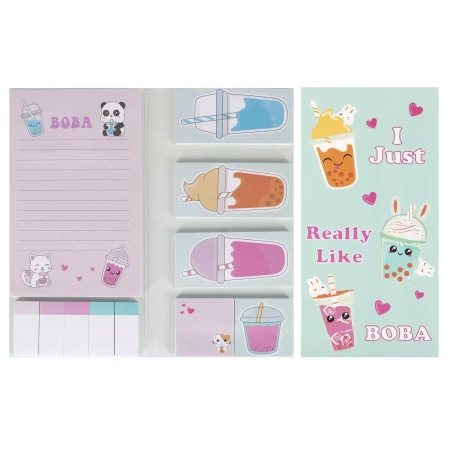 Zestaw Notes z Zakładkami Bubble Tea Starpak 563058