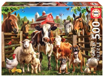 Puzzle 500 Kumple z farmy 112786 - Educa