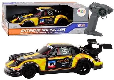 Auto sportowe RC 1:16 żółte - Leantoys