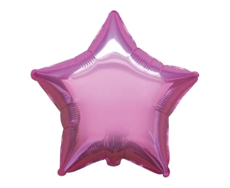 Balon foliowy 46cm Gwiazda różowa - Godan