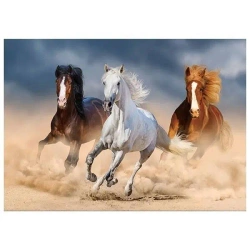 Mozaika diamentowa 5D - Konie 40x30cm - Titanum