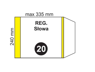 Okładka na podr regulowana NR 20 (20szt) - Fol-Plast