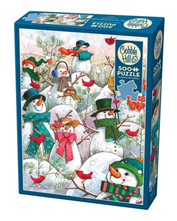 Puzzle 500 Zlot bałwanów 112268 - Cobble Hill