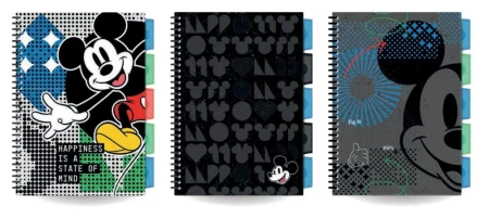 Kołobrulion B5 Disney fashion Mickey 100 kartek 1 szt. mix - PATIO