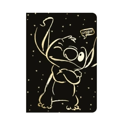 Zeszyt A5 60 k. kratka Disney Gold Stitch wzór 3 - PATIO