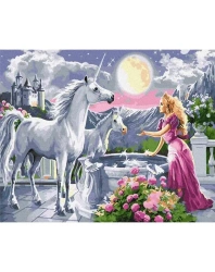 Malowanie po numerach - Jednorożec 40x50cm - Twoje Hobby