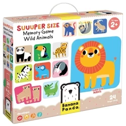 Suuuper Size Memory Game. Wild Animals 2+ - Banana Panda