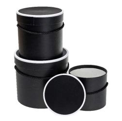 Pudełko Flower Box 3szt czarny ROZETTE