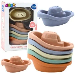 Zestaw łódek do kąpieli 6szt - Leantoys