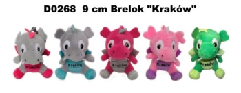 Brelok smok "Kraków" 9cm MIX - Sun-Day