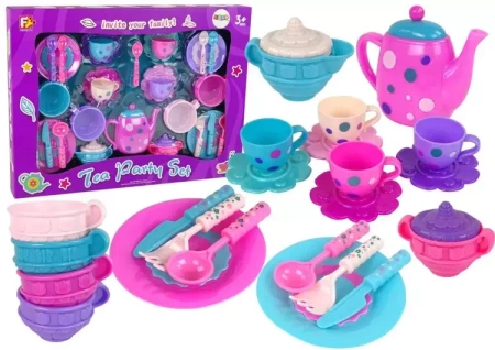 Zestaw do herbaty fioletowy - Leantoys