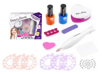 Zestaw kreatywny do stylizacji paznokci z frezarką i lampą - SWEDE