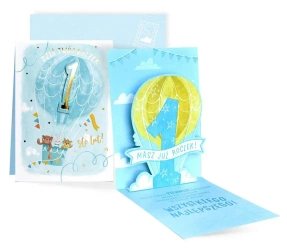 Karnet B6 Urodziny Roczek - Kukartka