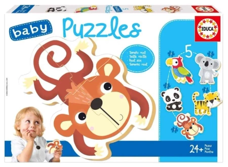 Puzzle 3-5 Dzikie zwierzęta 2 - Educa