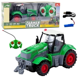 Traktor rolniczy R/C zielony 1:24 - Leantoys