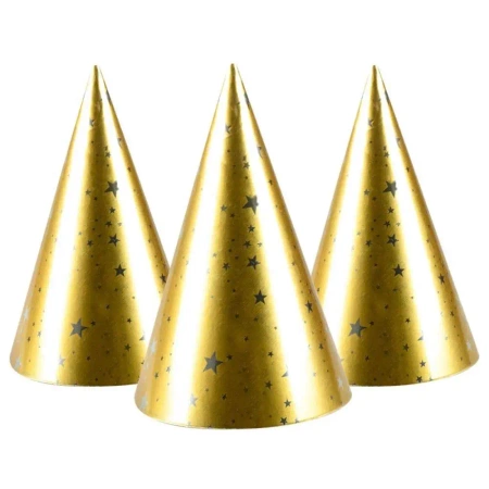 Czapeczki Golden party 4szt - Arpex