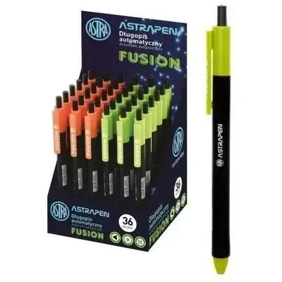Długopis automat. trójkąt Fusion 0,6mm (36szt) - ASTRA papiernicze