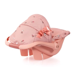 Fotelik samochodowy dla lalek z daszkiem różowy - Bayer Design